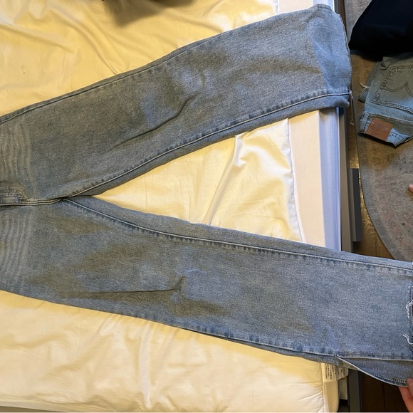 Nasty Gal Wide Leg Jeans w Split Hem - Picture 3 of 6